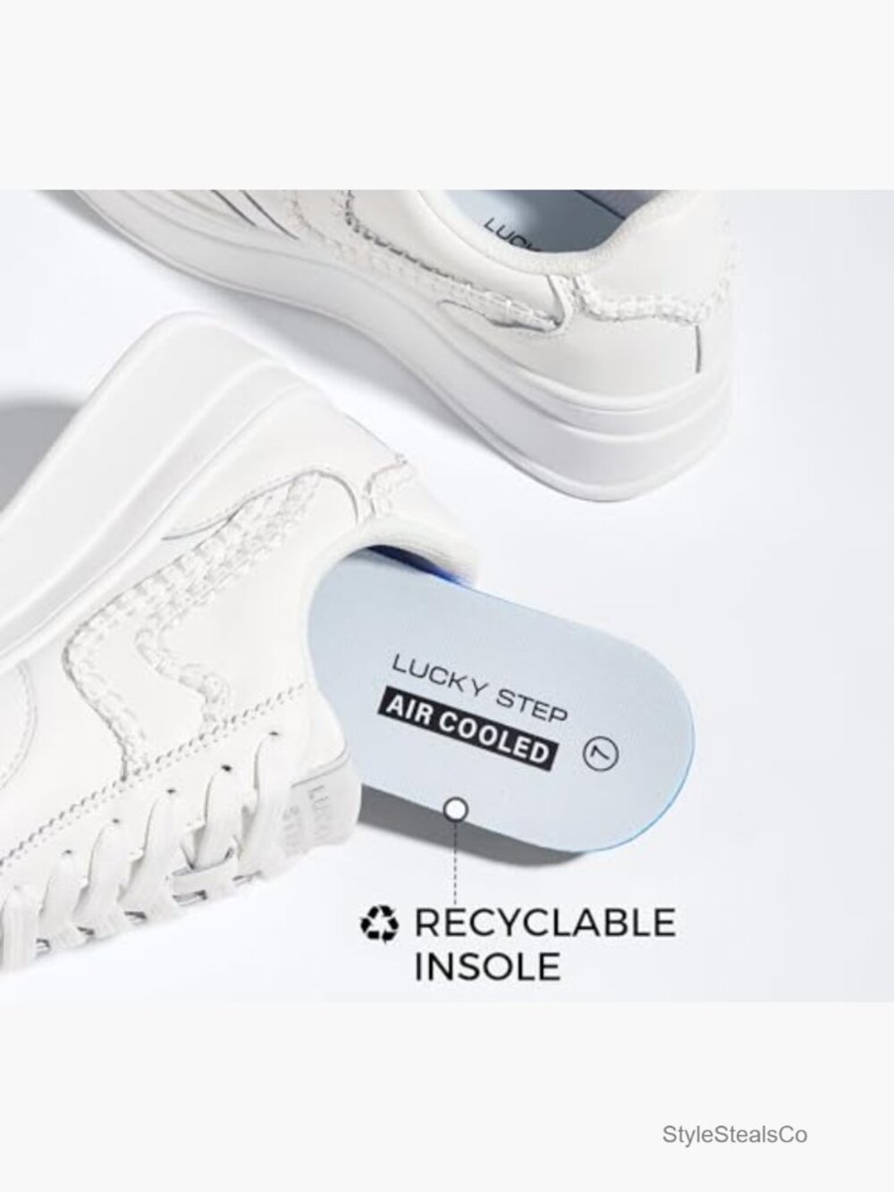 Platform Fashion Sneakers Thick Sole Suede Faux Leather Rubber Gum Sole Low Top - Picture 5 of 7